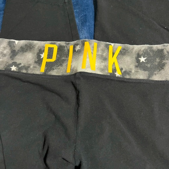 Victoria’s Secret Pink  Pittsburgh pirates capris yoga pants L - Picture 2 of 5
